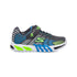 Sneakers blu e nere con luci nella suola Skechers Flex-Glow, Brand, SKU s342000053, Immagine 0